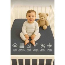 Vellista Home Collection %100 Pamuklu Lastikli Penye Bebek Çarşafı Park Yatak 60×120 70×110 70×120 70×130 70×140