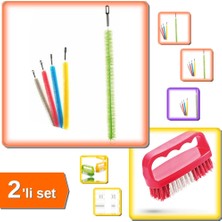 Hereveoyuncak Uzun Namlulu Tüfek Kalorifer Temizleme Fırçası + Tırnak ve Yaka Fırçası - 2li Set R8L9C6