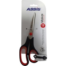 Kitabevimden Cassa Makas Inoxy 19 cm (7,5 Inç) Siyah Kırmızı 5410