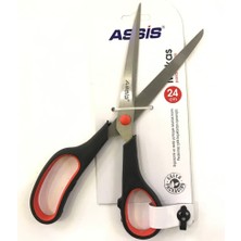 Kitabevimden Cassa Makas Inoxy 24 cm (9,5 Inç) Siyah Kırmızı 5385