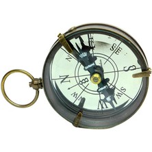 ZS Demir Pusula Bronz Dekoratif Hediyelik