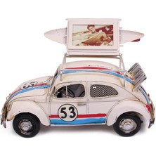 ZS Demir Dekoratif Metal Araba Çerçeveli ve Kumbaralı Hediyelik