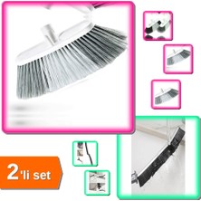 Hereveoyuncak Battal Oto Temizlik Fırçası - Sapsız + Çok Amaçlı Detay Temizleme Ince Kıl Fırça - 2li Set E4Q2M3