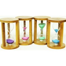 ZS Demir Kum Saati Ahşap 15 Dakika Dekoratif Hediyelik