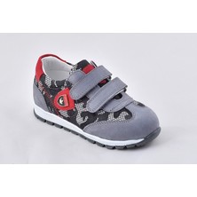 Happy Kids 790 Hakiki Deri Spor Ayakkabı B. Gri - 24