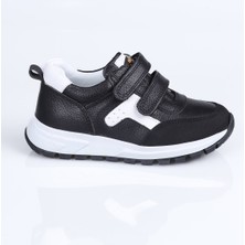 World Kids 2078 Hakiki Deri Spor Ayakkabı B. Siyah - 21