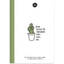 Kitabevimden Keskin Color Sert Kap.ciltili Defter Hisli Şeyler 14X20 64 Yp Çizgili Beni Seven Dikenime Katlansın