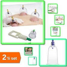 Hereveoyuncak Hacamat Seti Hortumlu Vakumlu 8 Parça + Hacamat Kuppası 2 Numara 10 Adet - 2li Set A0X2M7