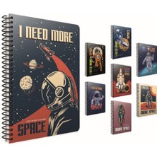Kitabevimden Gıpta Space Spiralli Karton Kapak Defter A4 80 Yp.kareli