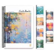Kitabevimden Gıpta Monet Spiralli Sert Kapak Defter 17X24 100 Yp Çiz. 7005