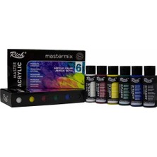 Kitabevimden Rich Akrilik Set Master-Mix 60 cc 6 Lı 11406