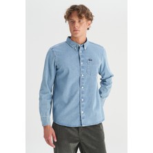Wrangler %100 Pamuk Regular Fit Tek Cepli Klasik Yaka Gömlek