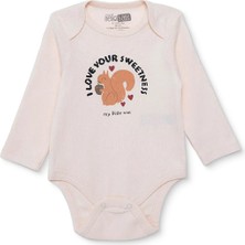 Hellobaby Kız Bebek Uzun Kol Body Ribana Zarf Yaka Uzun Kol