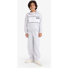 DeFacto Oversize Geniş Kalıp Beli Lastikli Baskılı Eşofman Altı Erkek Çocuk G5635A825CW