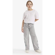 DeFacto Kız Çocuk 90's Wide Leg Geniş Paça Jean Pantolon G4942A825AU