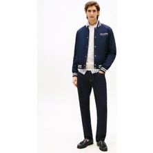 Tommy Hilfiger Normal Mavi Erkek Ceket MW0MW40647DW5_AMERICANA Varsıty Jkt