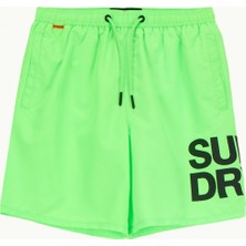 Superdry Yeşil Erkek Şort Mayo Sportswear Logo 17 Swım Short