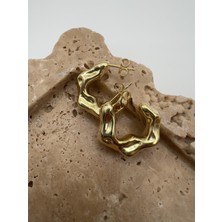 Tep's Jewellery Dalgalı Gümüş Halka Küpe