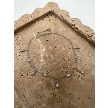 Tep's Jewellery Taşlı Gümüş Halhal