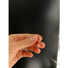 Tep's Jewellery Taşlı Gümüş Kuzey Yıldızı Tek Küpe