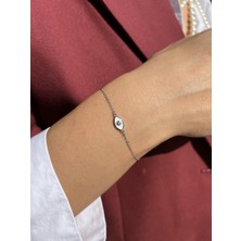 Tep's Jewellery Mineli Gümüş Göz Bileklik