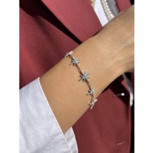 Tep's Jewellery Çoklu Taşlı Gümüş Kuzey Yıldızı Bileklik