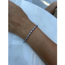 Tep's Jewellery Nazar Boncuklu Gümüş Su Yolu Bileklik