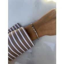Tep's Jewellery Taş Detaylı Gümüş Petek Bileklik