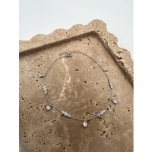 Tep's Jewellery Üçlü Taşlı Gümüş Halhal