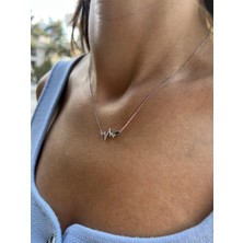 Tep's Jewellery Gümüş Kalp Atışı Kolye