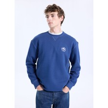 Lee Bisiklet Yaka Lacivert Erkek Sweatshırt L2520091422 Lacivert Sweatshirt