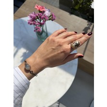 Tep's Jewellery El Işi Tasarım Dumanlı Kuvars Taşlı Bileklik