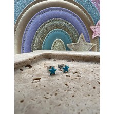 Tep's Jewellery Çocuk Gümüş Mineli Deniz Yıldızı Küpe