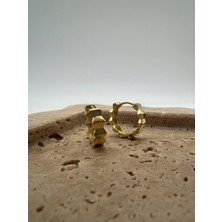 Tep's Jewellery Gümüş Dalgalı Halka Küpe