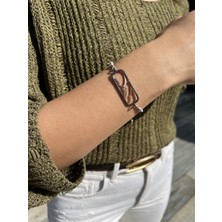 Tep's Jewellery El Işi Tasarım Siyah Çerçeveli Gümüş Martı Gri Bileklik