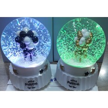 ZS Demir Işıklı Müzikli Püskürtmeli Kar Küresi Büyük Boy Hediyelik