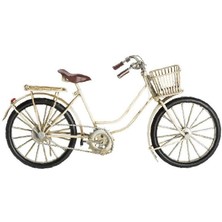 ZS Demir Metal Bisiklet Sepetli Dekoratif Hediyelik