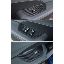 Graficar T10F Sedan Uyumlu İç Trim Folyo Kaplama Set - Mat Karbon Siyah - Premium İç Görünüm