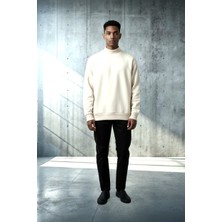 Black Steel BS-2025-062 Balıkçı Yaka Selanik Örgü Sweatshirt