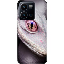 Egstech Vivo Y22S -Y35 Kılıf Desenli Kapak Renkli Tpu Uv Dişicobra