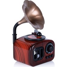 Çok Renkli Gramofon Tasarımlı Müzik Kutusu Zarif ve Şık Kullanım için Uygun