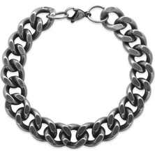 Tesbihname Eskitme Renk Gurmet Zincirli Modern Tasarım Erkek Çelik Bileklik