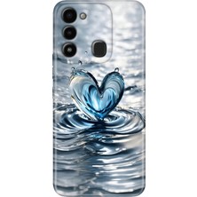 Egstech Tecno Spark 8c Kılıf Renkli Temalı Tecno 8c Silikon Aşkdamlası