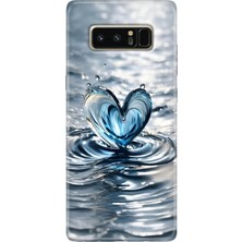 Egstech Samsung Galaxy Note 8 Kılıf Renkli Temalı Note8 Silikon Aşkdamlası