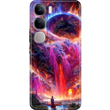 Egstech Vivo V40 Lite Uyumlu Kılıf Renkli Esnek Silikon Gizemliülke