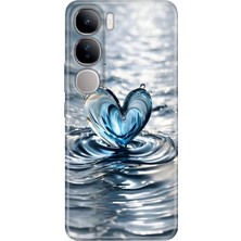 Egstech Vivo V40 Lite Uyumlu Kılıf Renkli Esnek Silikon Aşkdamlası