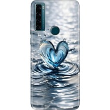 Egstech Tcl 20 Se Kılıf Baskılı Silikon Renkli Resimli Arka Kapak Aşkdamlası