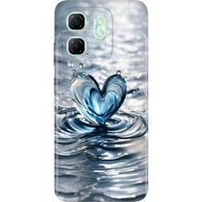 Egstech Infinix Hot 50I - Smart 9 Kılıf Desenli Kapak Renkli Tpu Uv Aşkdamlası