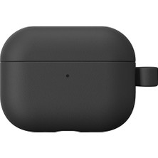 Airpods Pro 3 Uyumlu Amazingthing Glamour Serisi Deri Tasarımlı Kapak Siyah