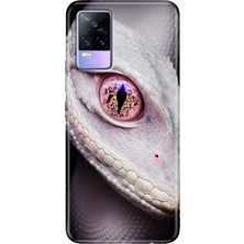 Egstech Vivo V21 Kılıf Resimli Desenli Silikon Esnek Uyumlu Kapak Dişicobra